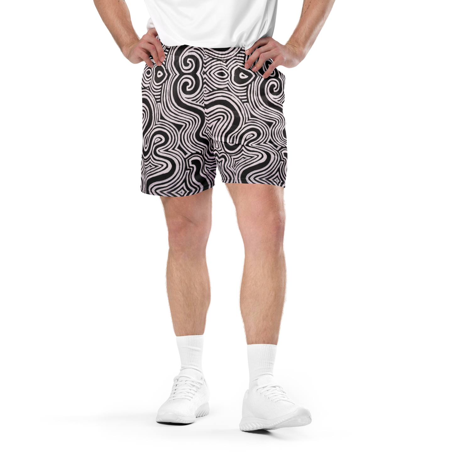 Soft Athletic Shorts- "Record Player" Design
