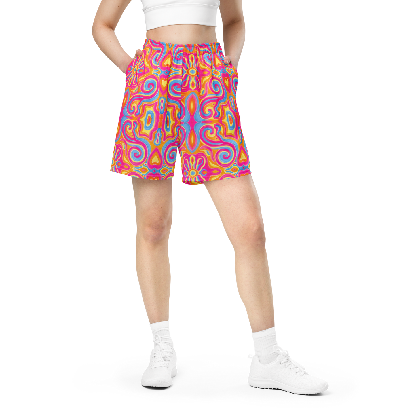 Soft Athletic Shorts- "Magic Stamps" Design