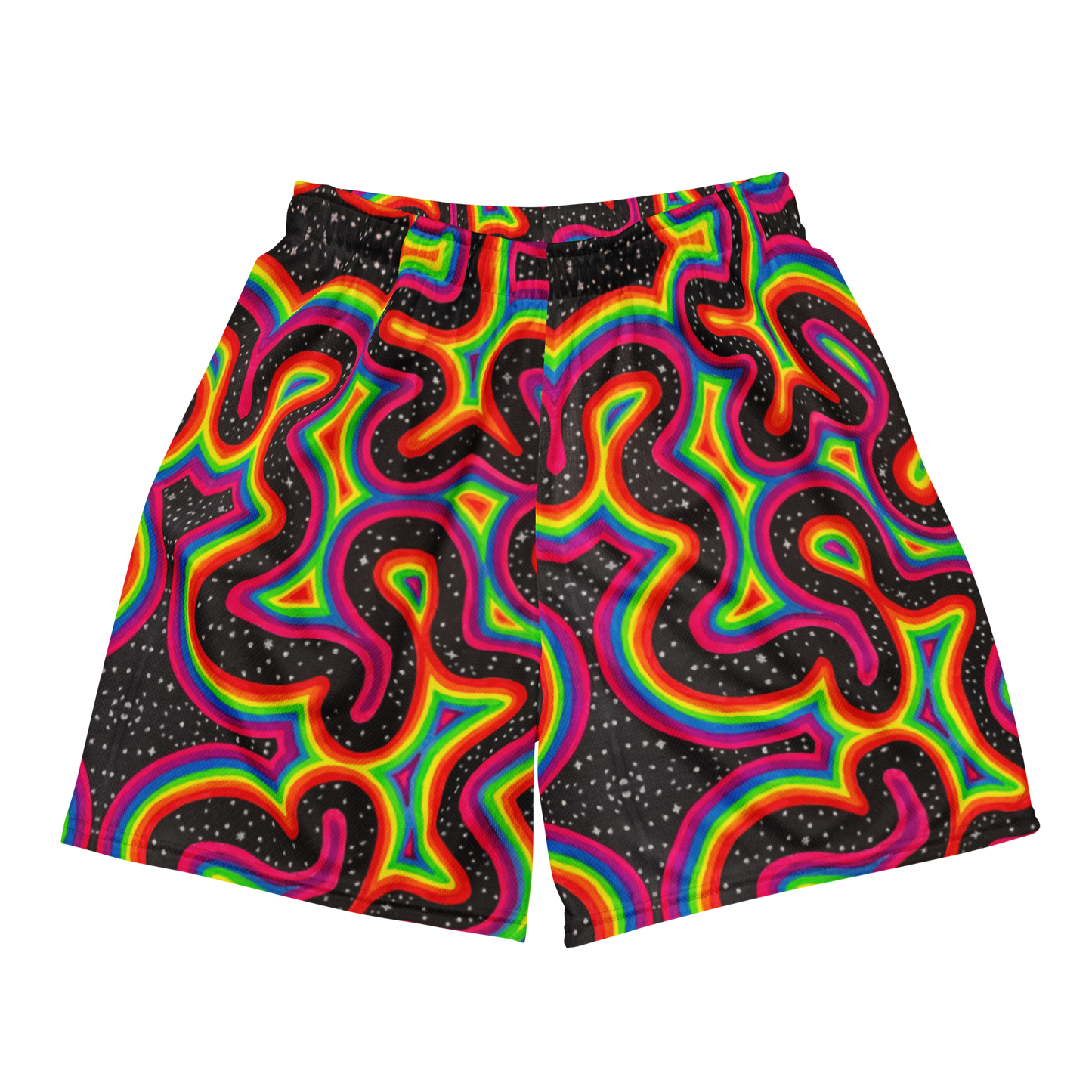 Soft Athletic Shorts- "Rainbow Rovd" Design