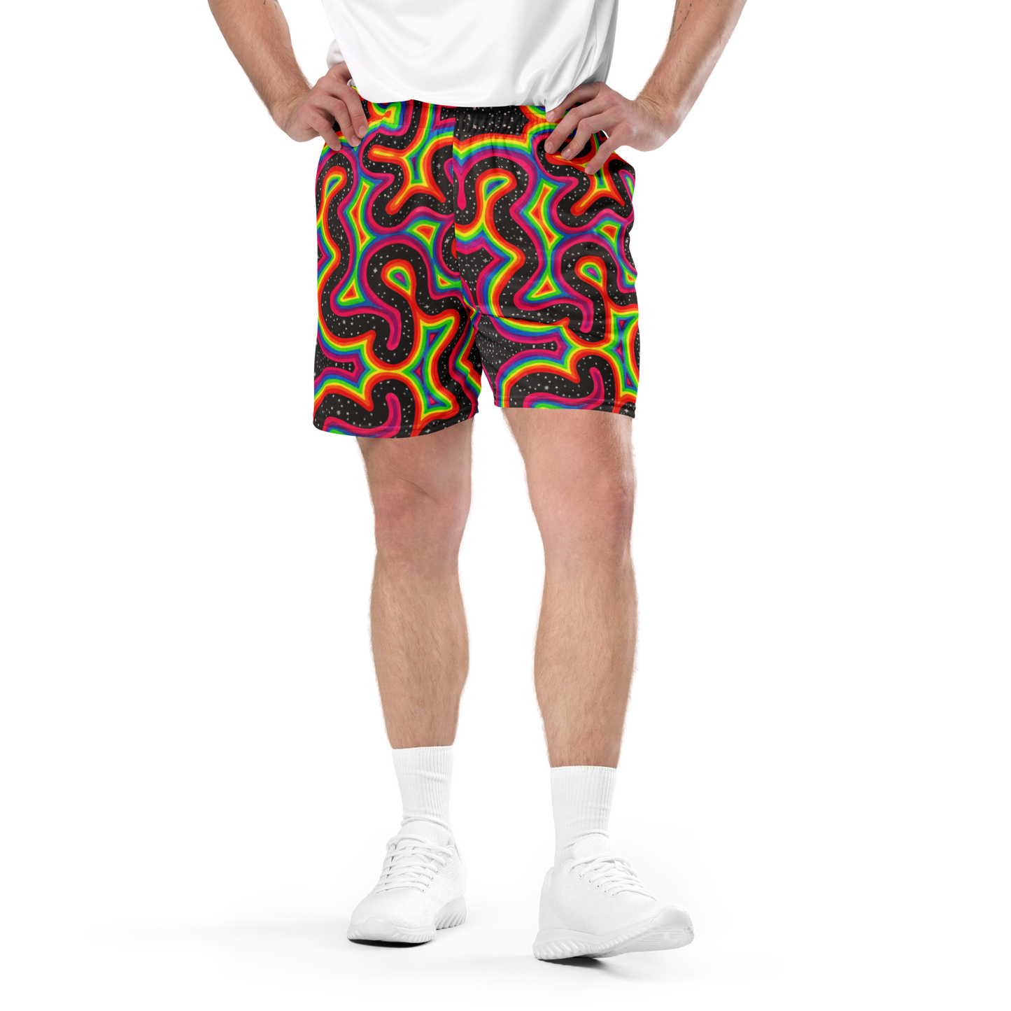 Soft Athletic Shorts- "Rainbow Rovd" Design