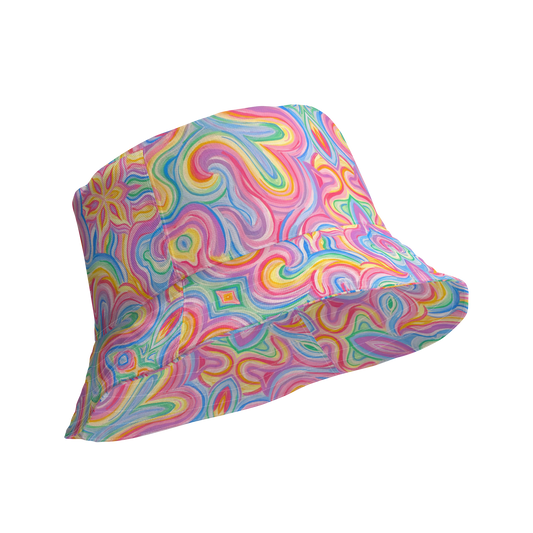 Reversible Bucket Hat- "Unicorn" Design