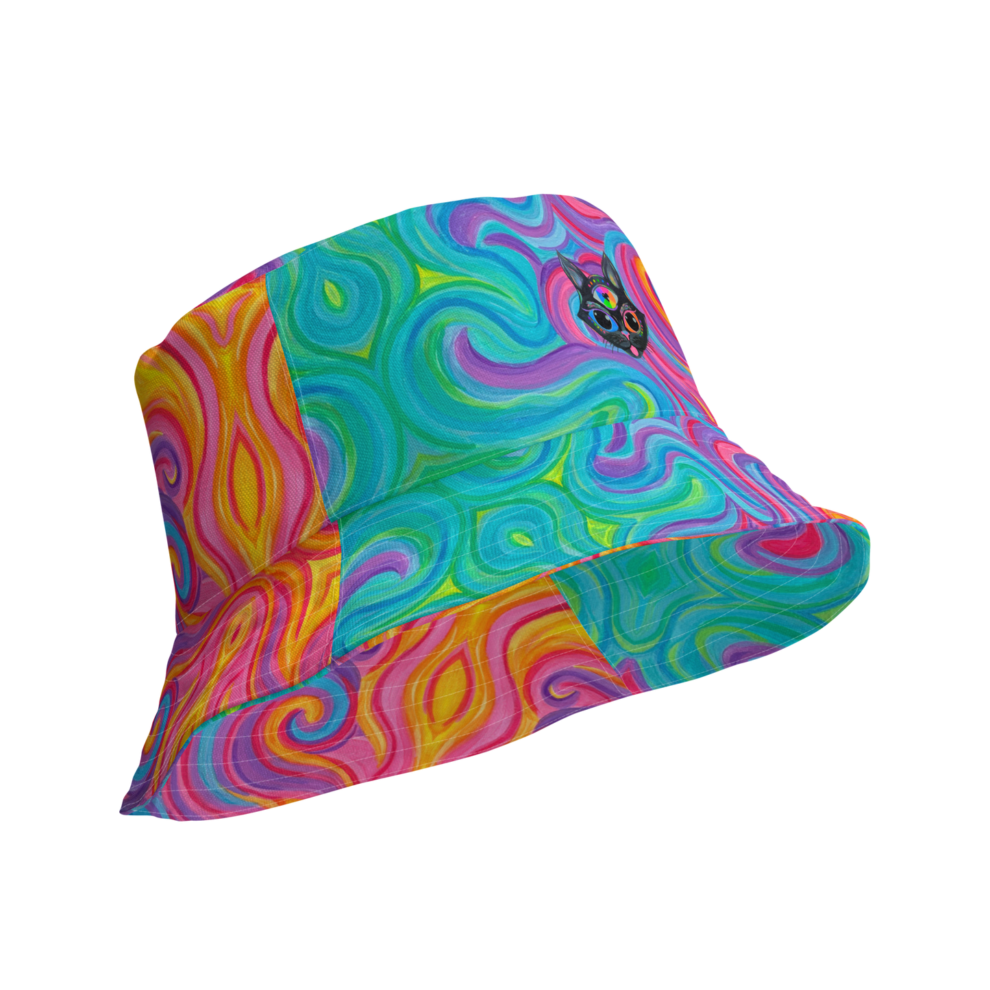 Reversible Bucket Hat- "Elemental" Design