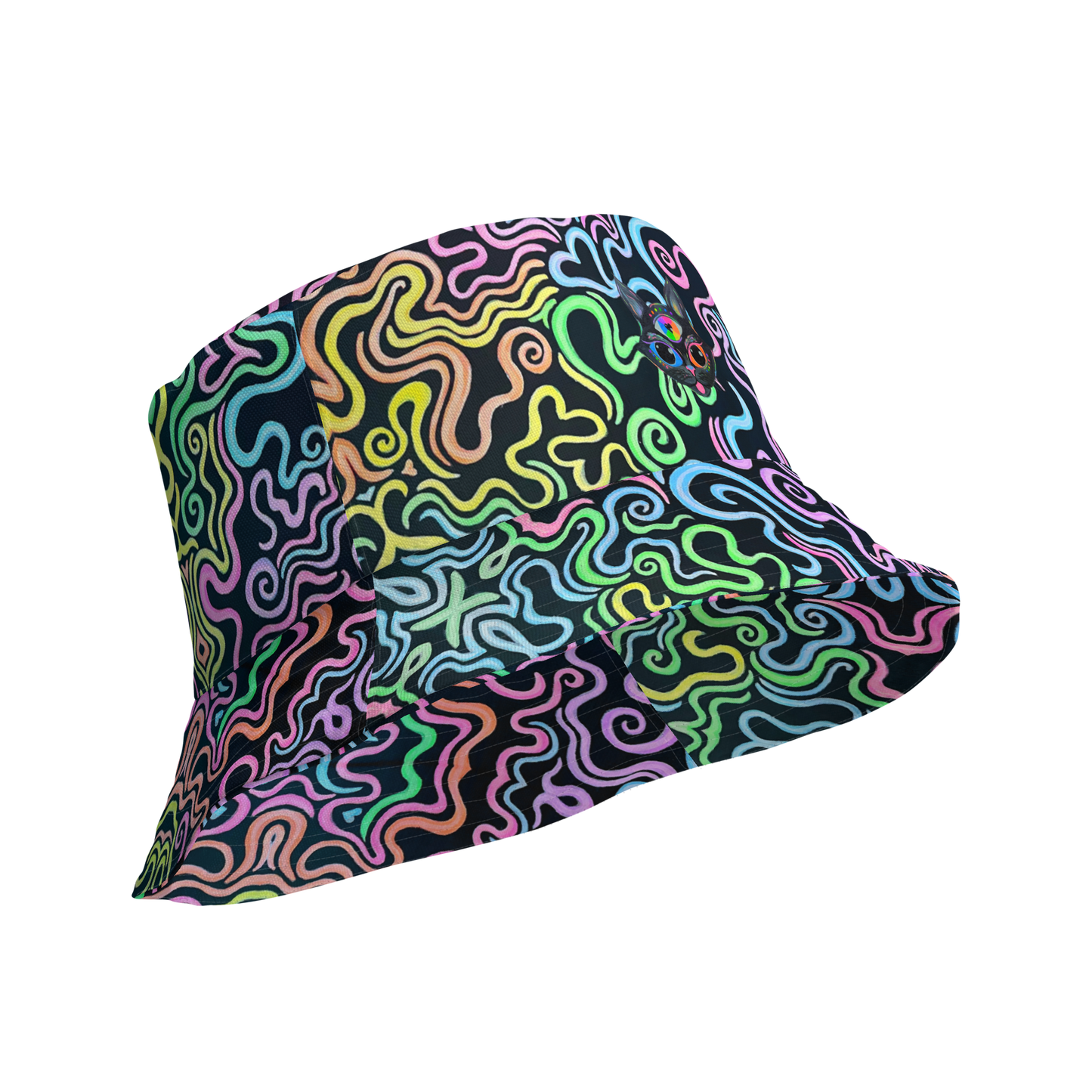 Reversible Bucket Hat- "Glow" Design