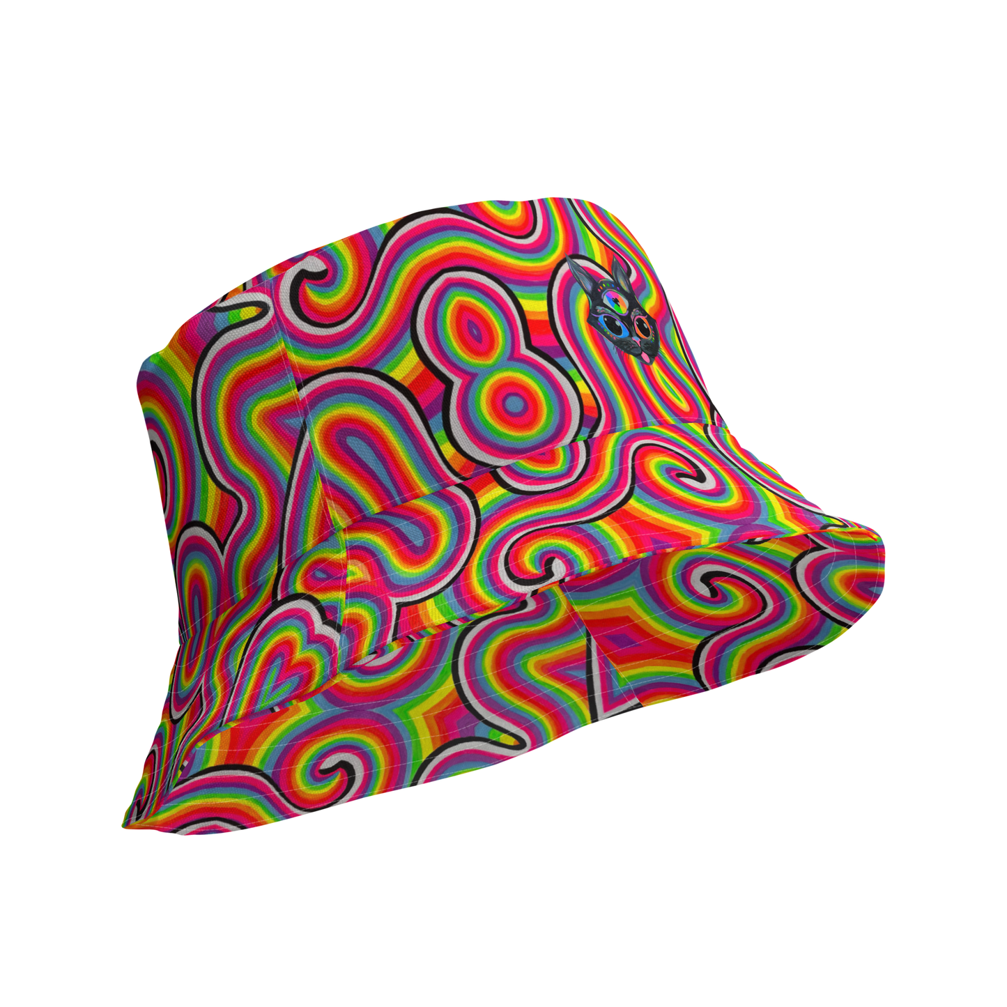Reversible Bucket Hat- "Dopamine" Design