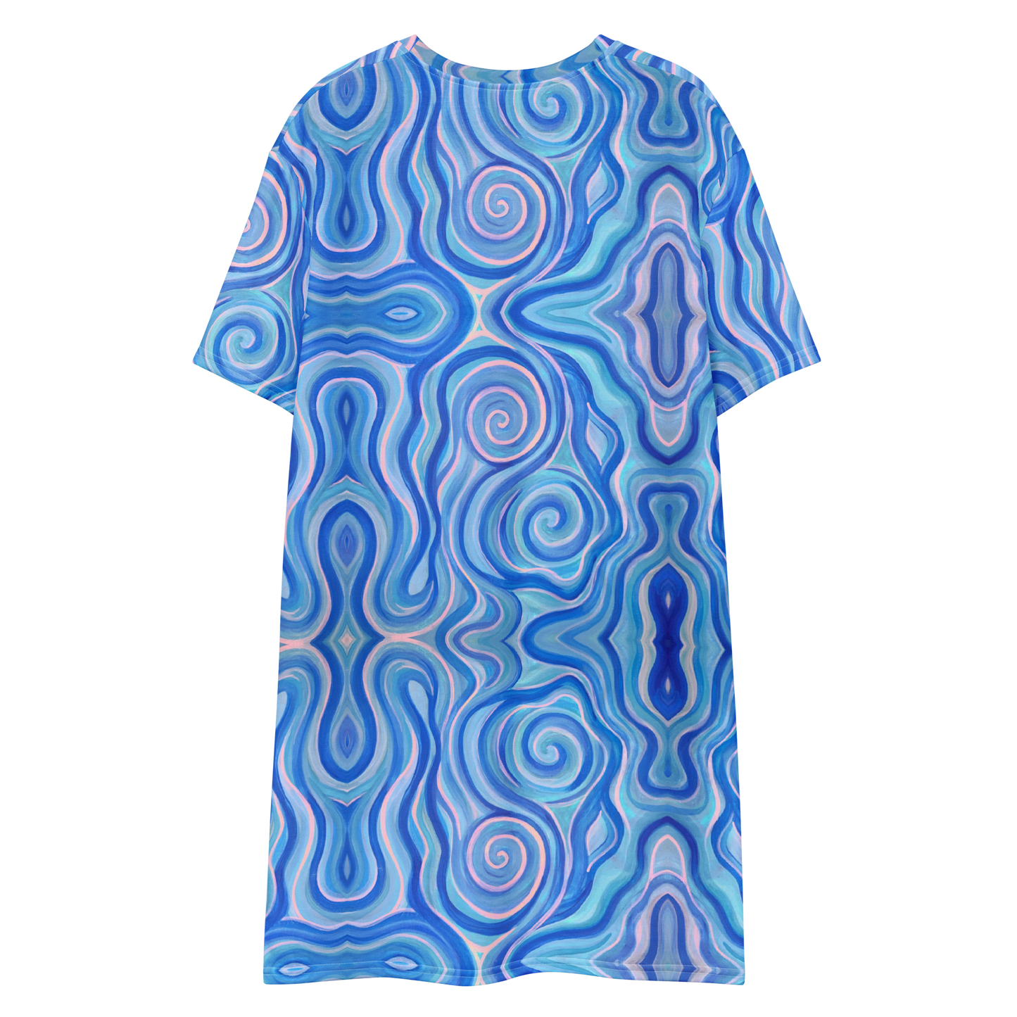 T-Shirt Dress- "Aqua" Design