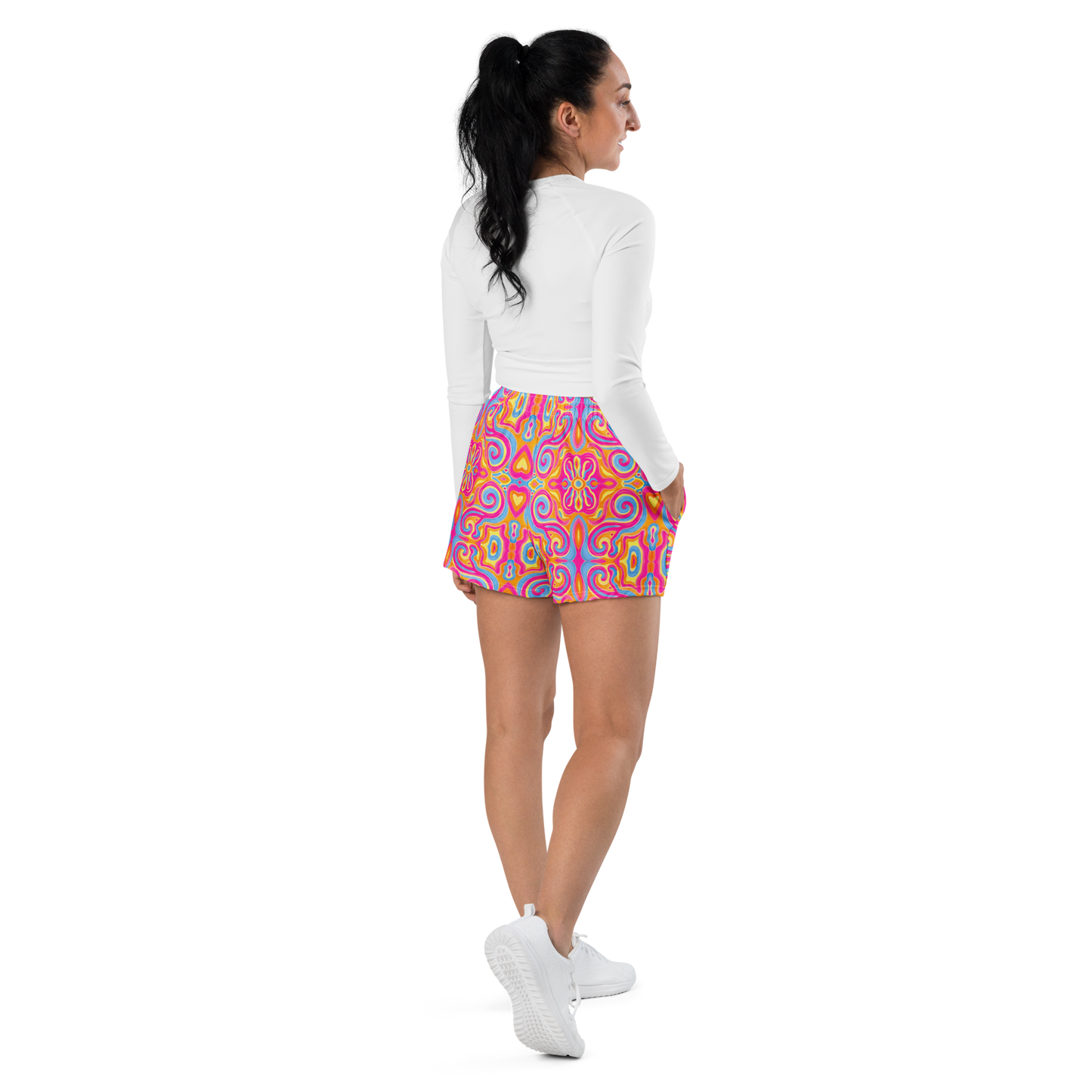 Running Shorts- "Magic Stamps" Design