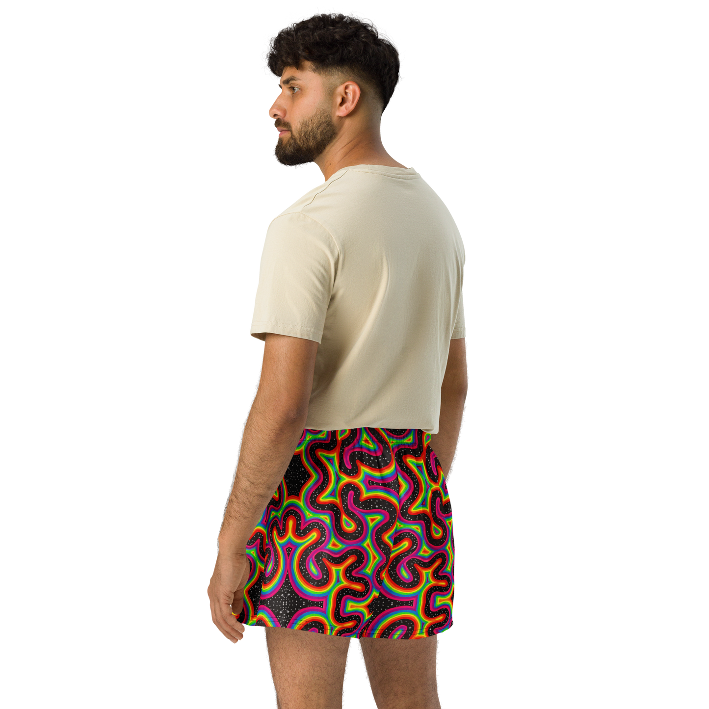 Running Shorts- "Rainbow Rovd" Design