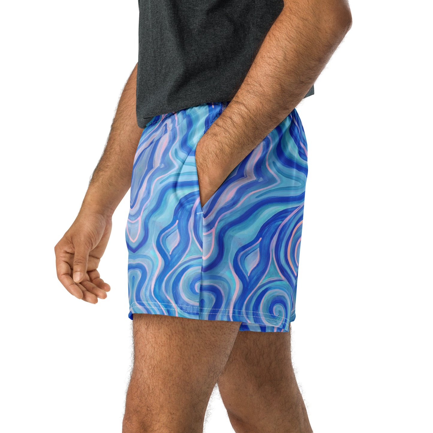 Running Shorts- "Aqua" Design