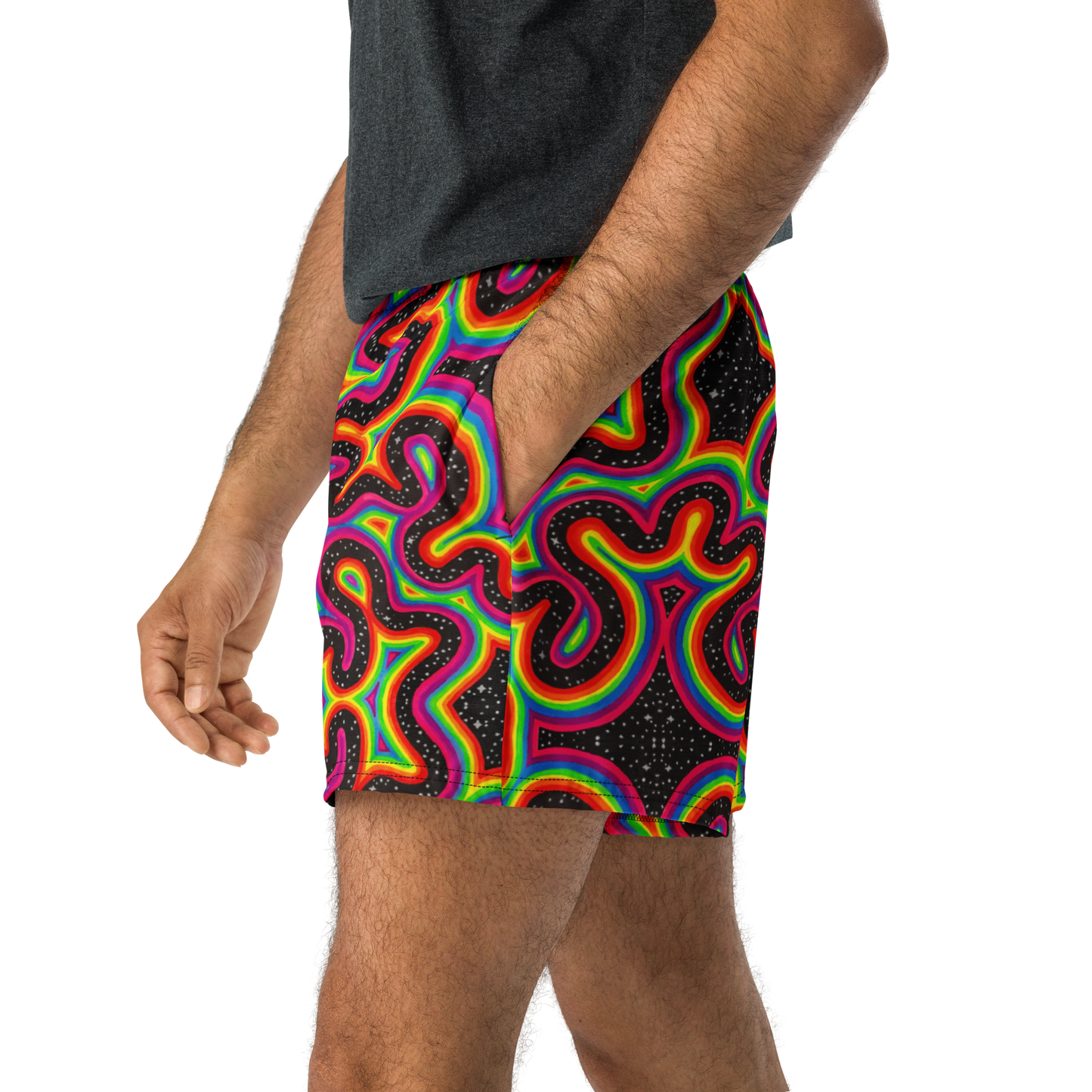 Running Shorts- "Rainbow Rovd" Design