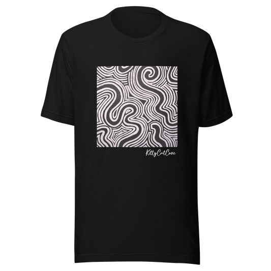 "Record Player" Hand-Painted Art Print T-Shirt