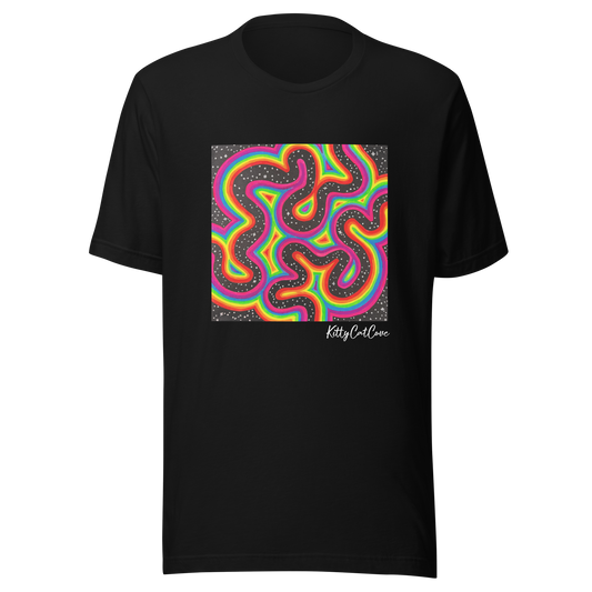 "Rainbow Rovd" Hand-Painted Art Print T-Shirt